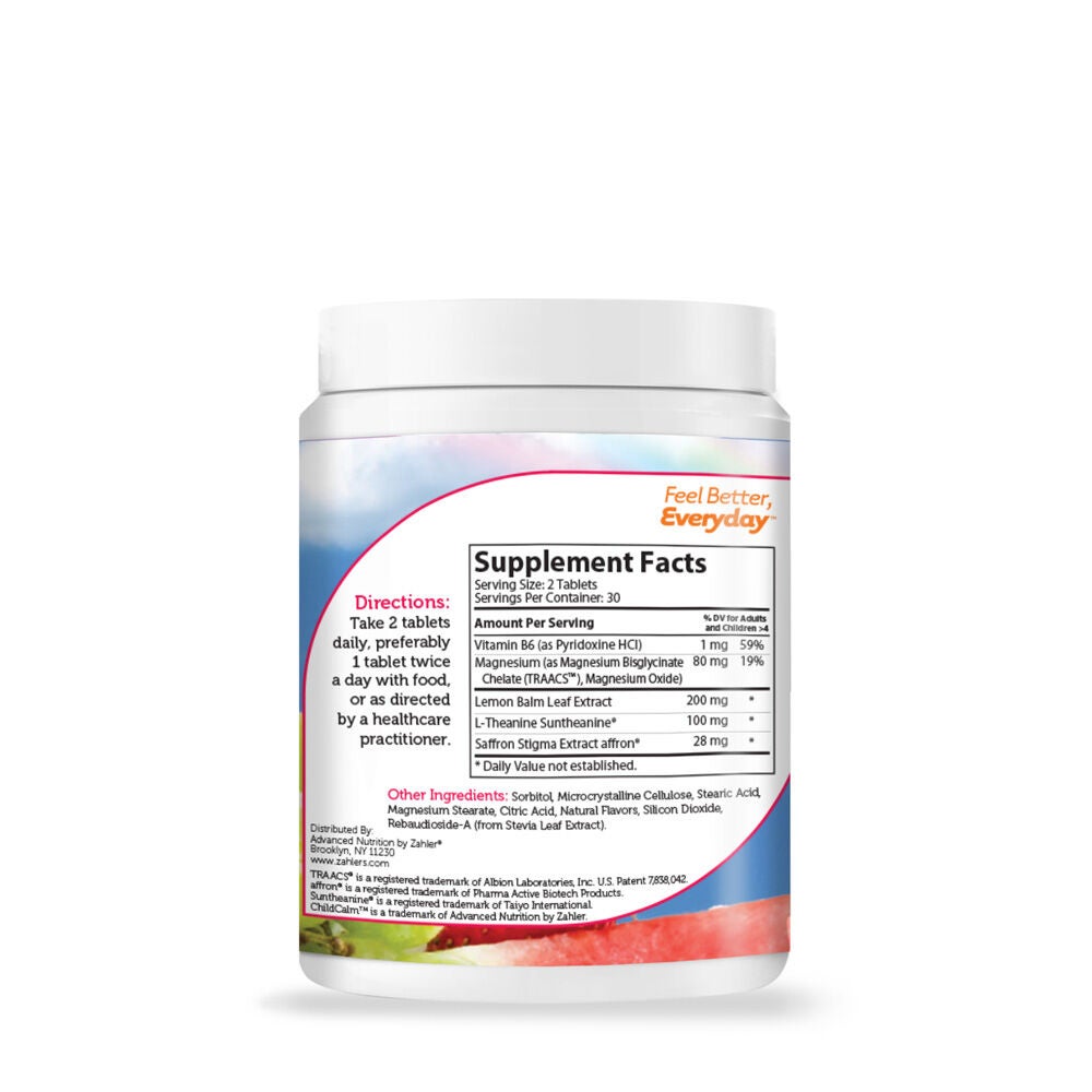 ChildCalm&trade; - 60 Chewable Tablets (30 Servings)